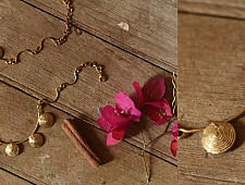 Prabha . प्रभा ❄ Handmade Brass Dhokra Designer Necklace