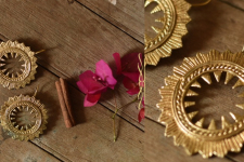 Prabha . प्रभा ❄ Brass Dhokra Earring - Ear Spike 