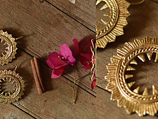 Prabha . प्रभा ❄ Brass Dhokra Earring - Ear Spike 