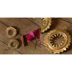 Prabha . प्रभा ❄ Brass Dhokra Earring - Ear Spike 