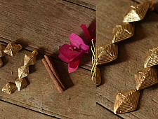 Prabha . प्रभा ❄ Brass Dhokra Long Earring