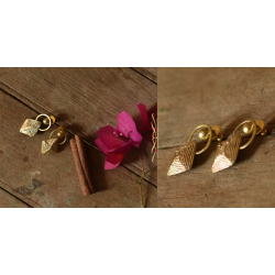 Prabha . प्रभा ❄ Brass Dhokra Stud Earring