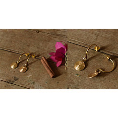 Prabha . प्रभा ❄ Handmade Brass Dhokra Earring - Dangler 