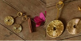 Prabha . प्रभा ❄ Handmade Brass Dhokra Long Earring