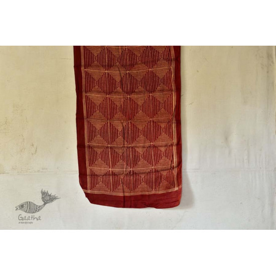 Shruti ❋ Ajrakh Modal Silk Stole ❋ D