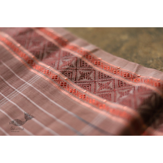 मलय ✽ Handloom Cotton Zari Saree With Buti ✽ 4