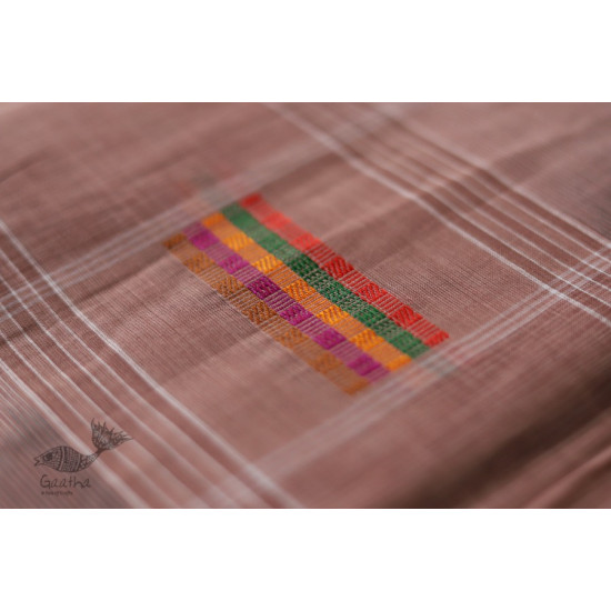 मलय ✽ Handloom Cotton Zari Saree With Buti ✽ 4