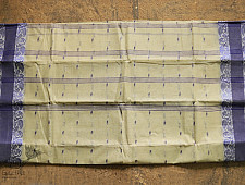 मलय ✽ Handloom Cotton Zari Saree With Buti ✽ 7