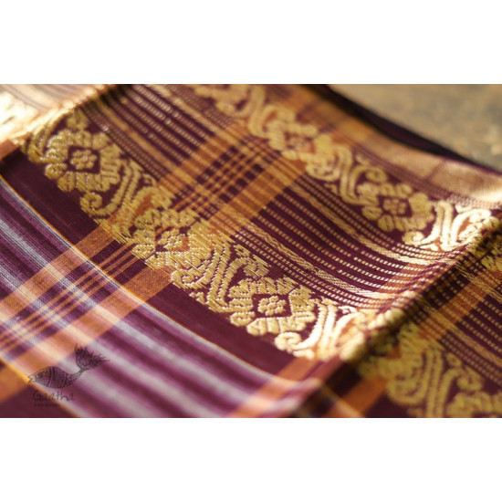 मलय ✽ Handloom Cotton Zari Saree With Buti ✽ 13