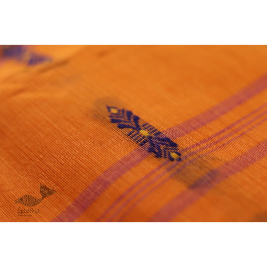 मलय ✽ Handloom Cotton Zari Saree With Buti ✽ 18