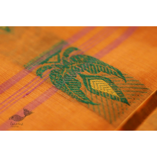 मलय ✽ Handloom Cotton Zari Saree With Buti ✽ 18