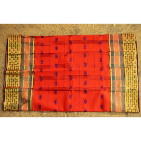 मलय ✽ Handloom Cotton Zari Saree With Buti ✽ 22