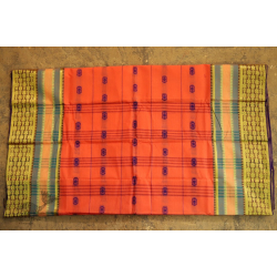 मलय ✽ Handloom Cotton Zari Saree With Buti ✽ 23