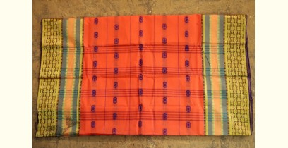मलय ✽ Handloom Cotton Zari Saree With Buti ✽ 23