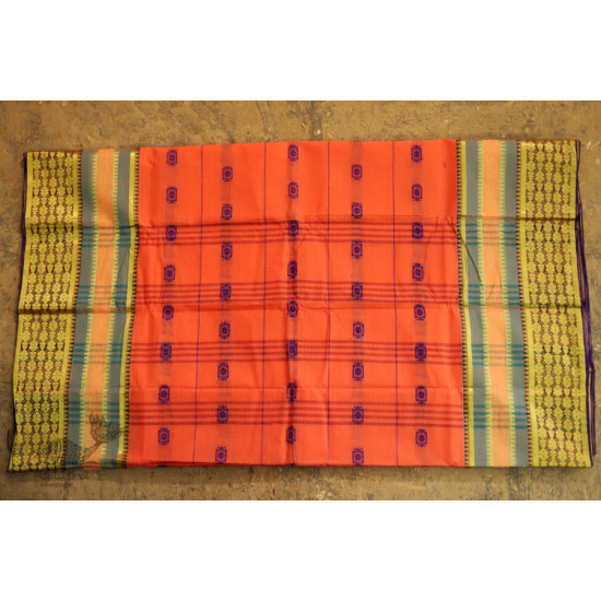 मलय ✽ Handloom Cotton Zari Saree With Buti ✽ 23