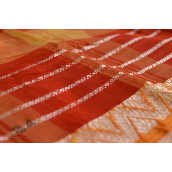 मलय ✽ Handloom Cotton Zari Saree With Buti ✽ 30