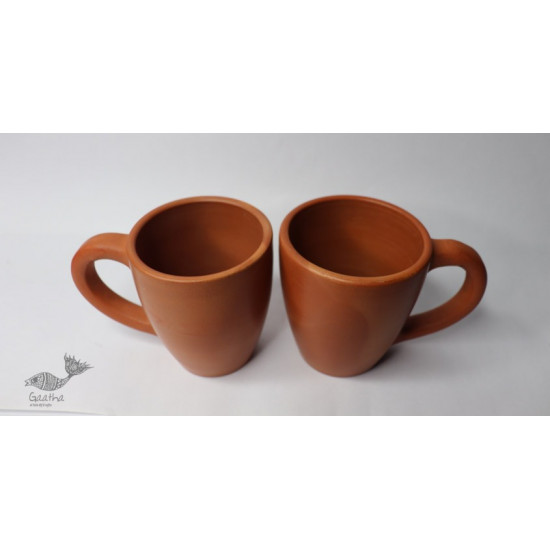 Terracotta Handmade Kitchenware- Coffee Mug (Set of 2)