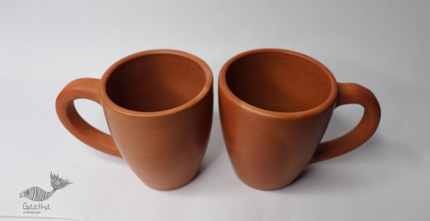 Terracotta Handmade Kitchenware- Coffee Mug (Set of 2)