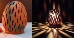 Mittihub ☢ Terracotta ☢ Oval Tea Light Holder