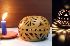 Mittihub ☢ Terracotta ☢ Round Tea Light Holder