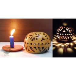 Mittihub ☢ Terracotta ☢ Round Tea Light Holder