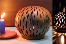 Mittihub ☢ Terracotta ☢ Tea Light Holder - Semi Oval 