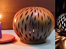 Mittihub ☢ Terracotta ☢ Tea Light Holder - Semi Oval 