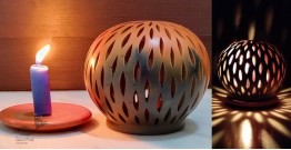 Mittihub ☢ Terracotta ☢ Tea Light Holder - Semi Oval 