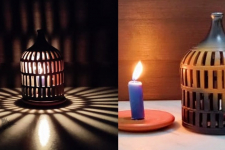 Mittihub ☢ Terracotta ☢ Tea Light Symmetrical