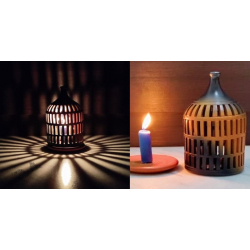 Mittihub ☢ Terracotta ☢ Tea Light Symmetrical