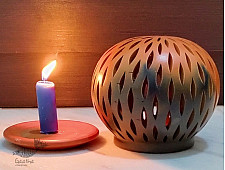 Mittihub ☢ Terracotta ☢ Round Tea Light Holder