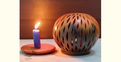 Mittihub ☢ Terracotta ☢ Round Tea Light Holder