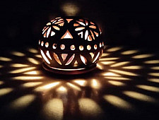 Mittihub ☢ Terracotta ☢ Round Tea Light Holder