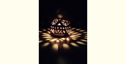 Mittihub ☢ Terracotta ☢ Round Tea Light Holder