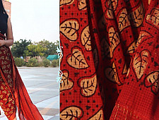 Dabu Block Printed ∷ Cotton - Red