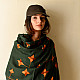 Shop Hand Embroidered Phulkari Soft Wool Shawl - Bottle Green