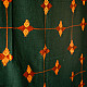Shop Hand Embroidered Phulkari Soft Wool Shawl - Bottle Green