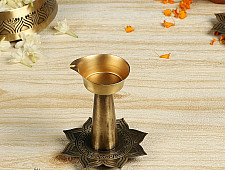 Brass | Diya With Stand