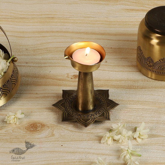 shop online Brass diya with stand