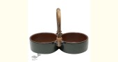 shop Ceramic Serving Bowls With Handle - Dark Green