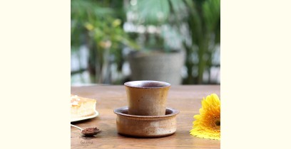 Nakshikathaa | Ceramic Coffee Dabara - Beige