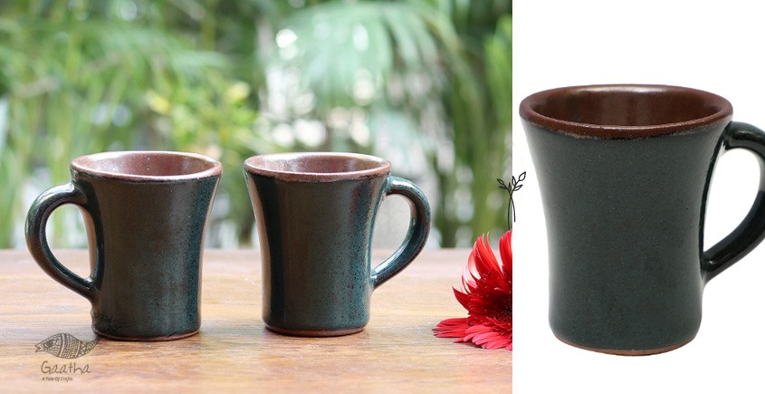 shop ceramic Designer Mugs - Dark Green