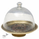 shop online Brass Cake Stand with Glass Cloche 