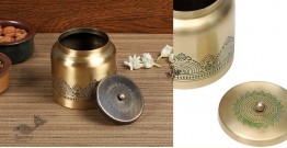 Brass | Multi Purpose Storage Jar ( Four Color Options )