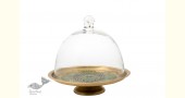 shop online Brass Cake Stand with Glass Cloche 