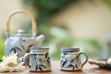 Nakshikathaa ✠ Light Blue Mugs - Set of 2