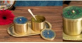 shop online Brass Condiment Jars with Tray and Spoon