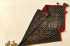 Sair . सैर ~ Block Printed Cotton - Doted Scarf