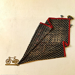 Sair . सैर ~ Block Printed Cotton - Doted Scarf