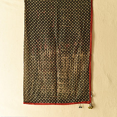 Sair . सैर ~ Block Printed Cotton - Doted Scarf